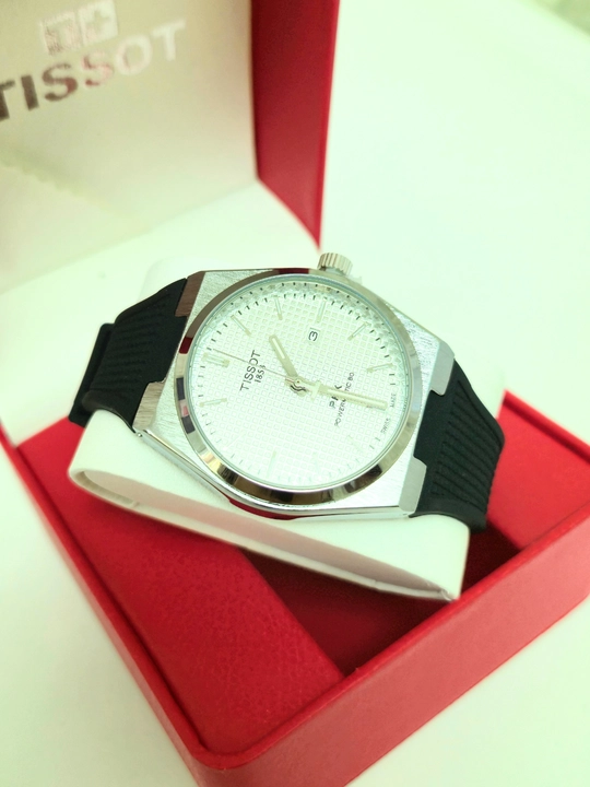 Мужские наручные часы TISSOT, каучуковый ремешок, в подарочной упаковке