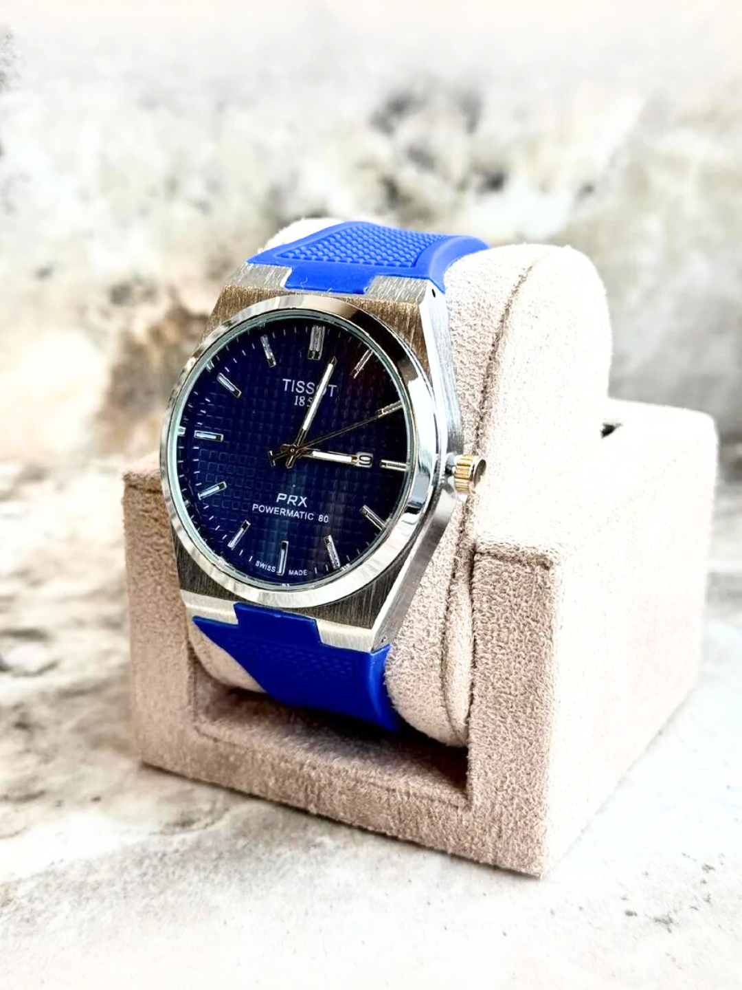 Мужские наручные часы TISSOT, каучуковый ремешок, в подарочной упаковке