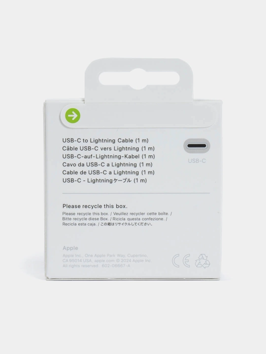 Кабель от производителя Apple 60W USB-C / USB-C to Lightning 1 м, для всех гаджетов