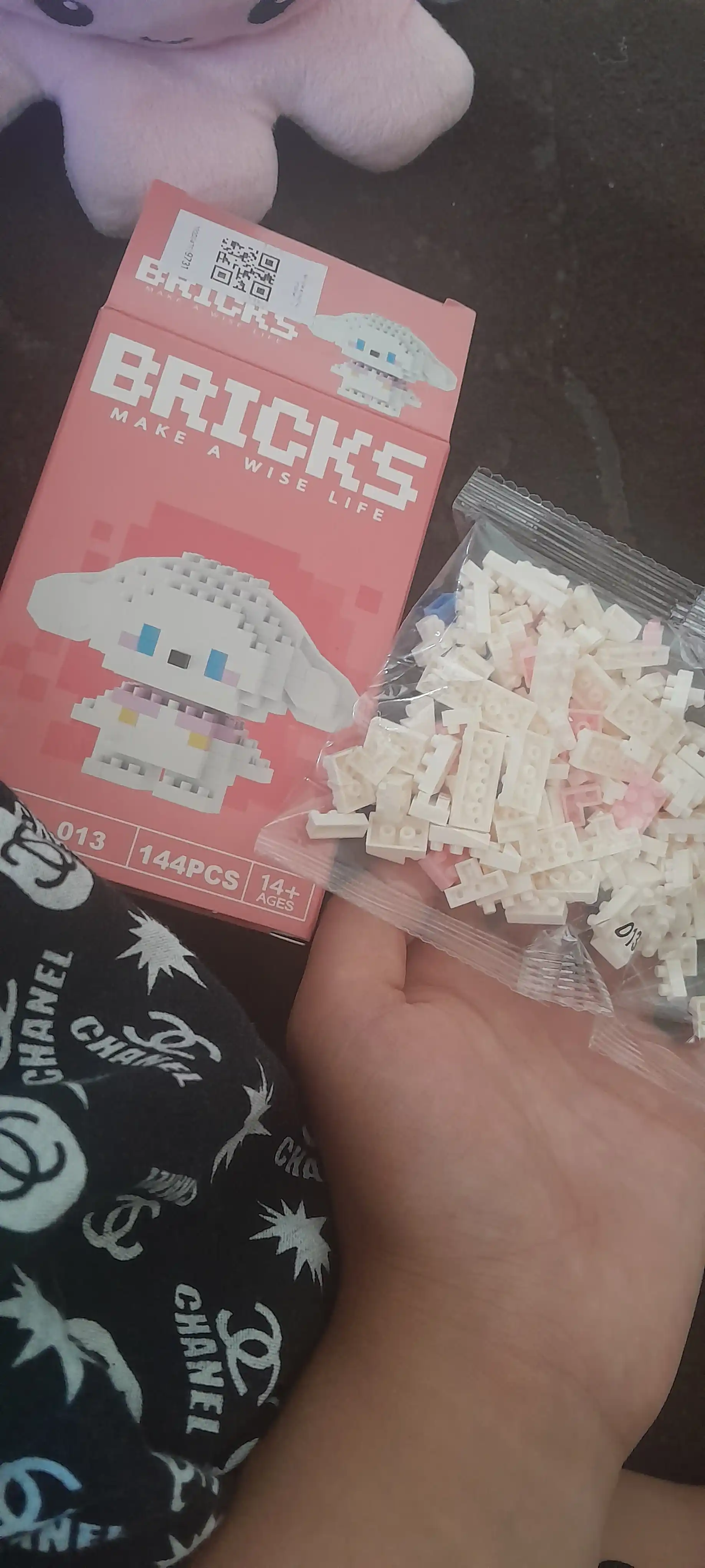 Konstruktor 3D blok, mini Lego, bolalar va kattalar uchun o'yinchoq jumboq, raqamlar sariq