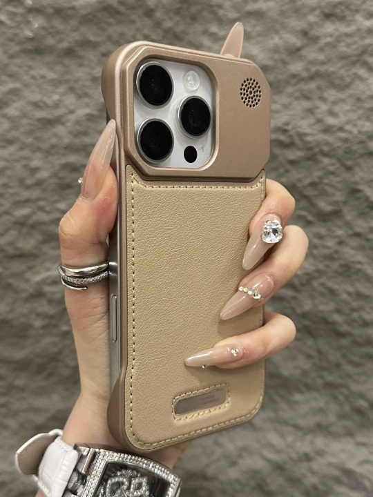Кожаный, пластиковый чехол с MagSafe для iPhone 12,13,14,15,16 Pro/Max - 