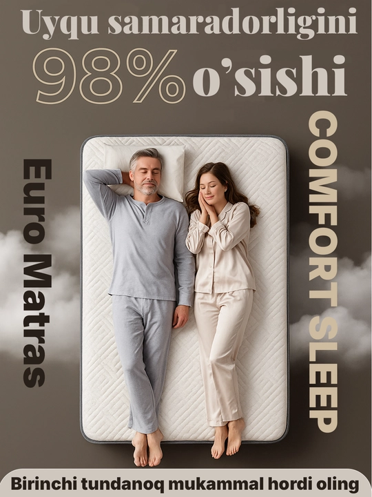 ComfortSleep – prujinali, Memory Topper va Oxygen Foamli matras