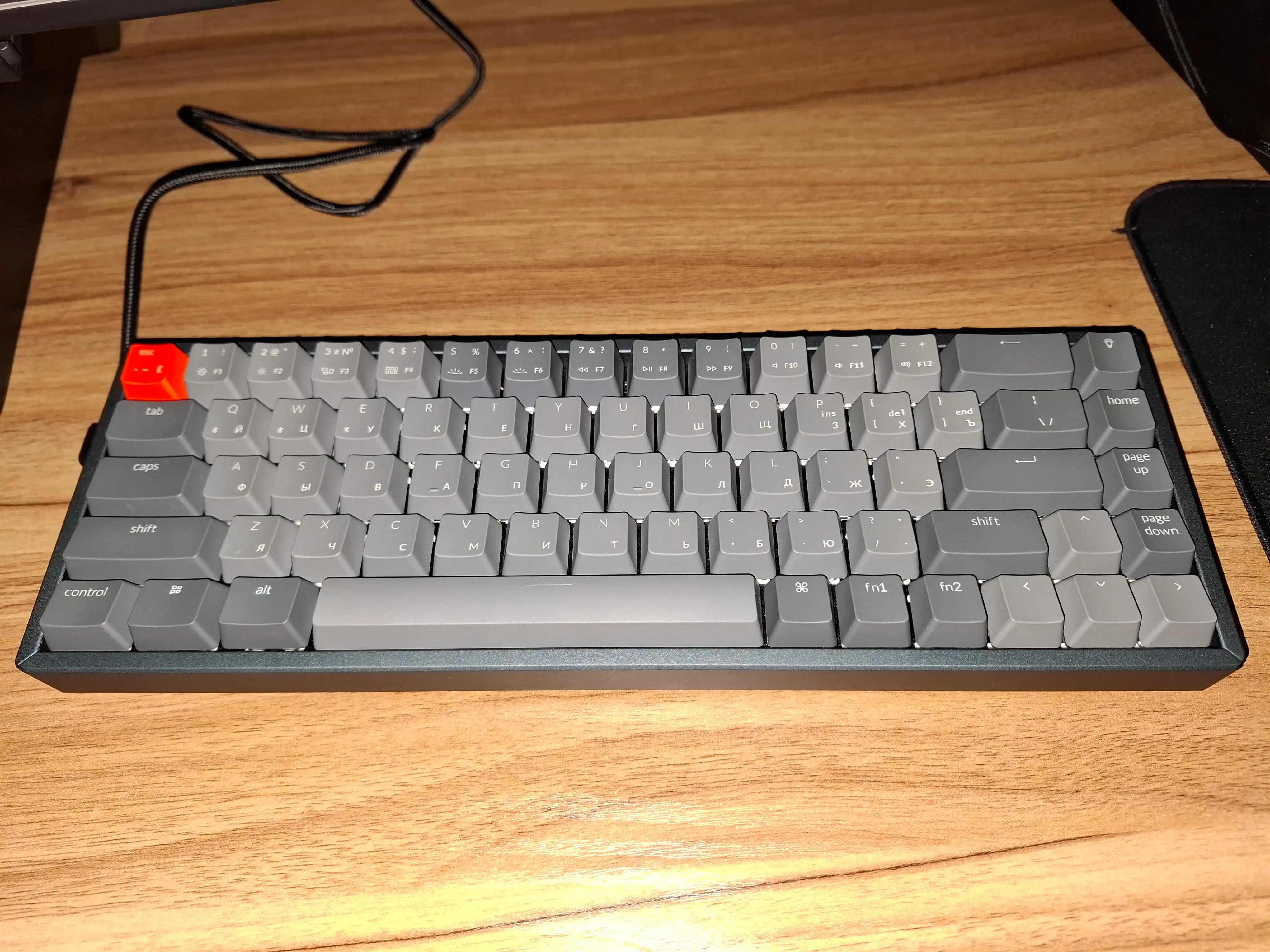 Keychron K6 simsiz mexanik klaviatura 68 Key Aluminum Frame Hot-Swap, RGB, K6W