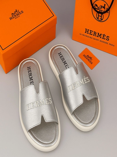 Тапочки женские Hermes, для девочек, для улицы и путешествий — TRENZA-ХЕРМИС-СЕРЕБРН-37