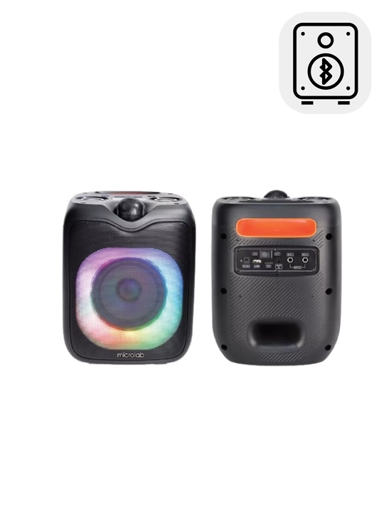 Портативная акустическая система Microlab PT601w, 20W, Bluetooth 5.0, RGB, Караоке - 
