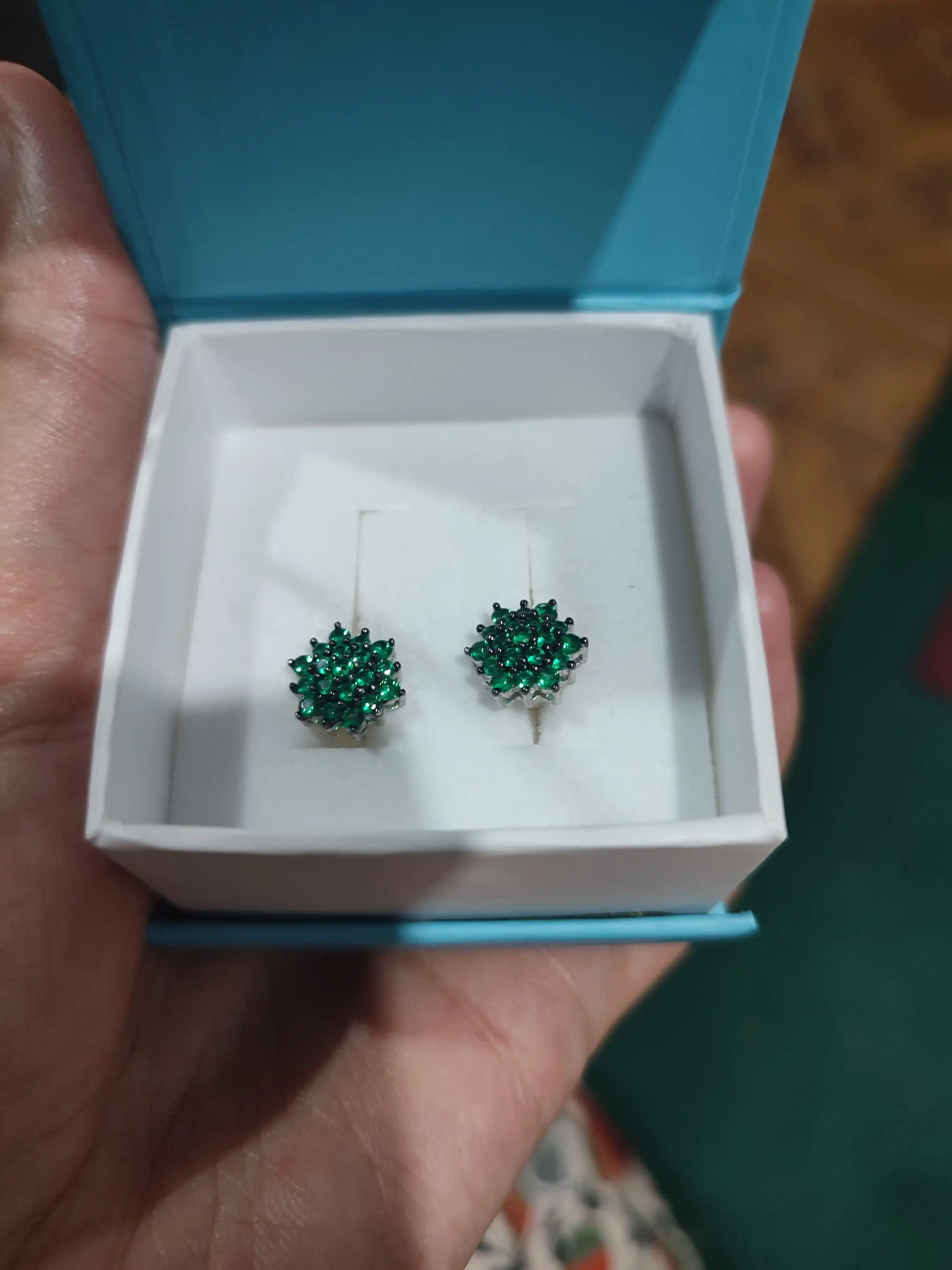 Серьги из серебра 925 пробы с родием, вставки: Фианит OS00137E-0S-0KC