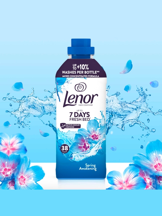 Lenor konsentrlangan kir yuvish konditsioneri, Bahorgi uyg‘onish, 38 kir yuvish, 798 ml