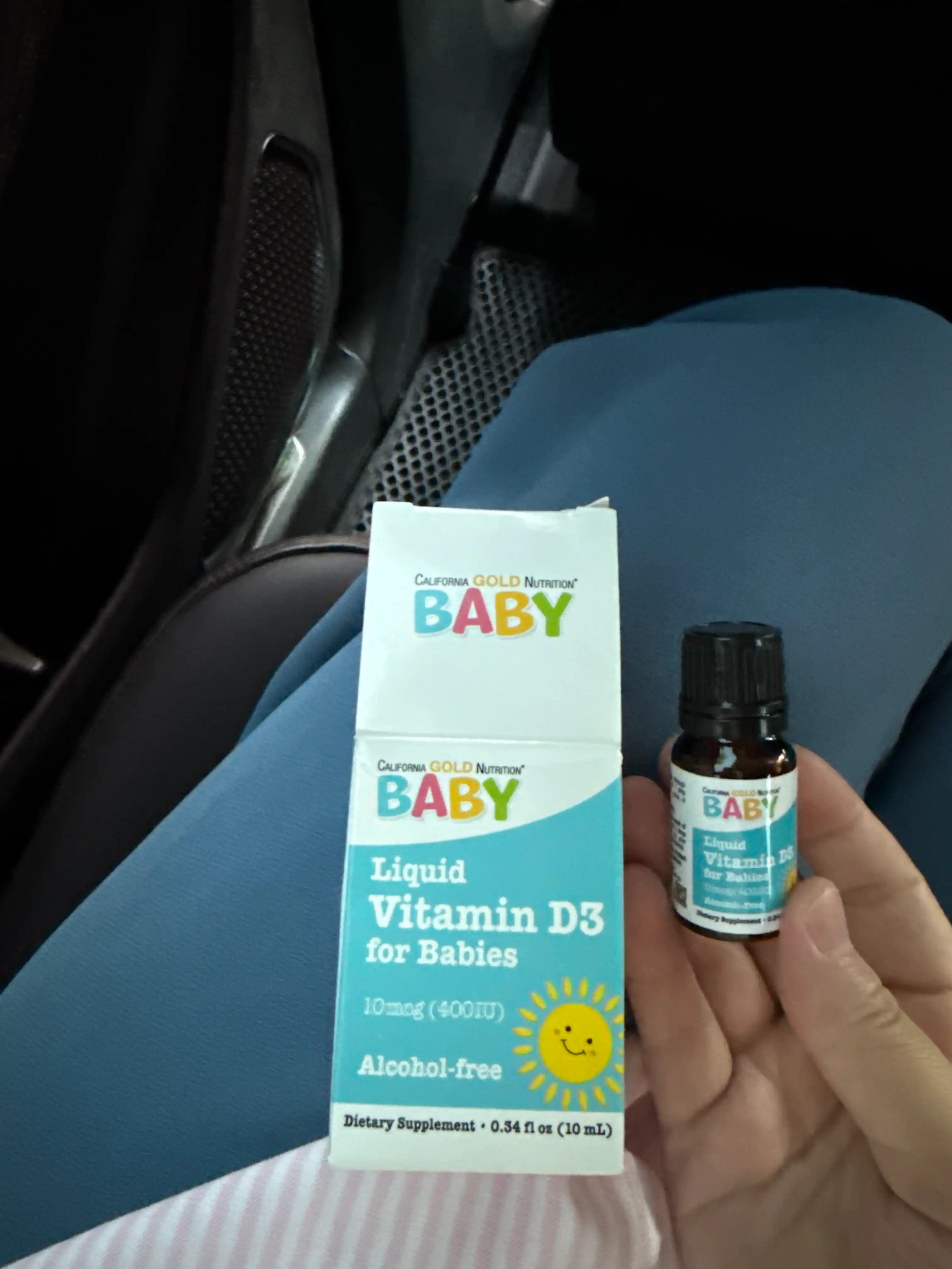 Жидкий витамин Д3 для детей California Gold Nutrition, Baby D3, 400 МЕ, 10 мл