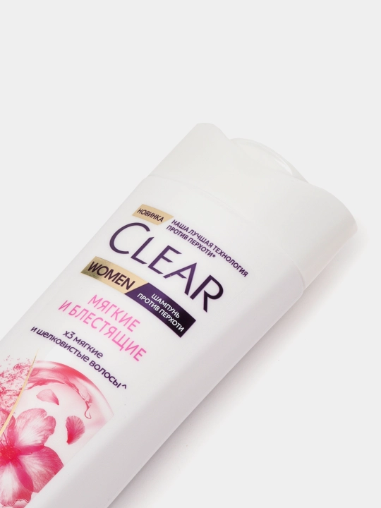 Шампунь для волос Clear Women «Мягкие и блестящие», против перхоти, 380 мл