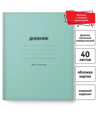 Дневник школьный, 1-11 класс, твердый переплет, 40-48 листов, дизайнерская обложка — GORFAM-GRF7314-АМЕТИС