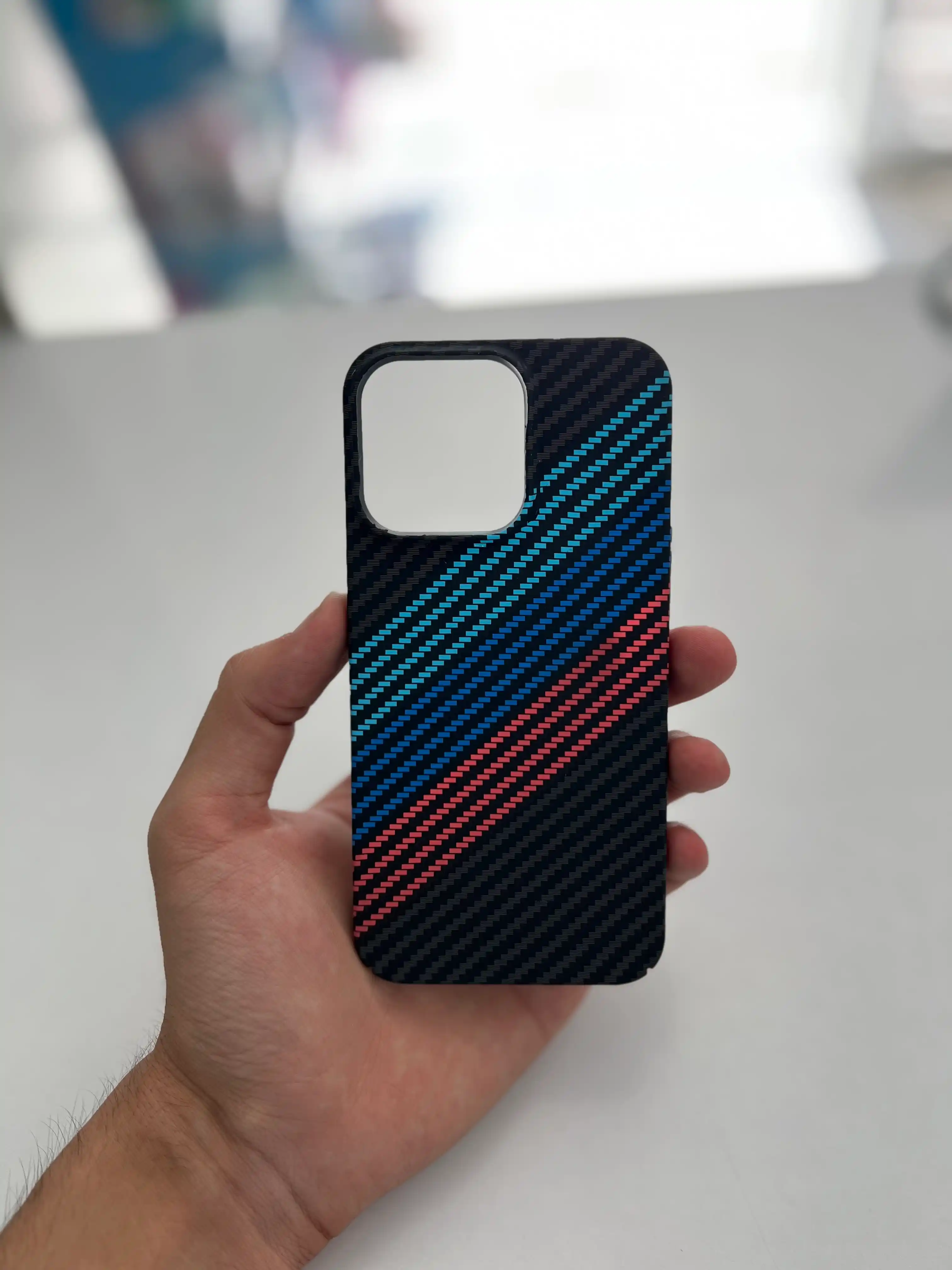 Карбоновый чехол для iPhone X, XR, 11, 12, 13, 14, 15, 16, mini, Pro, Pro Max, жесткий