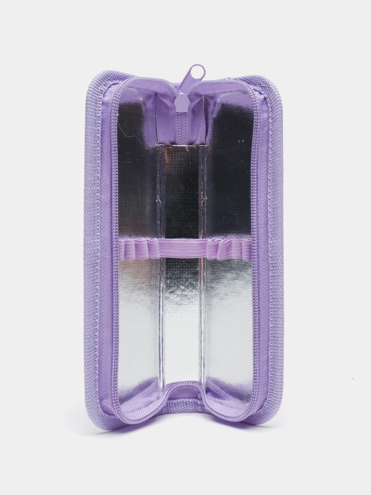 Hatber NEWtone PASTEL Lavanda penali, chaqmoqdan 1 bo‘lim, 190x60 mm