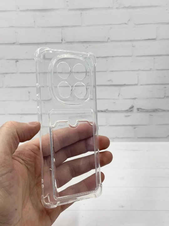 Противоударный чехол с картхолдером для Redmi Note 14 pro, Note 14, Note 13 Pro
