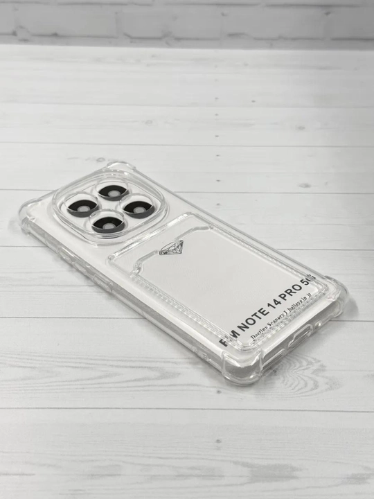Противоударный чехол с картхолдером для Redmi Note 14 pro, Note 14, Note 13 Pro