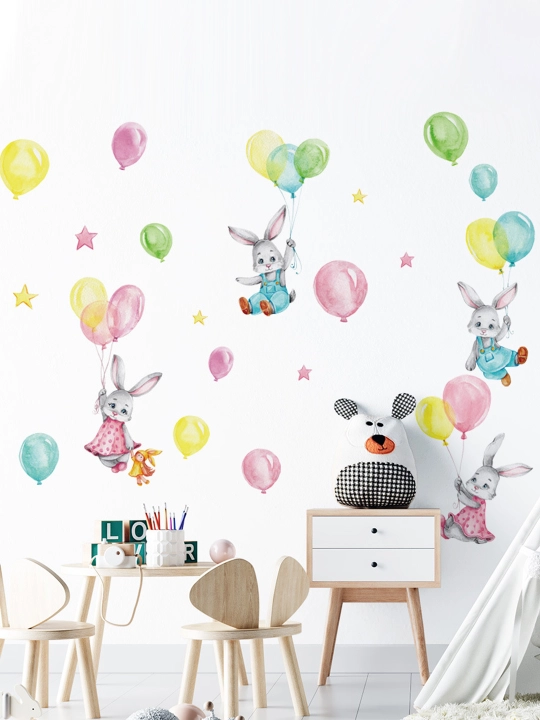 Ichki stikerlar, devorlardagi bolalar xonasi, devor qog'ozi, derazalar, ofis uchun, dekor