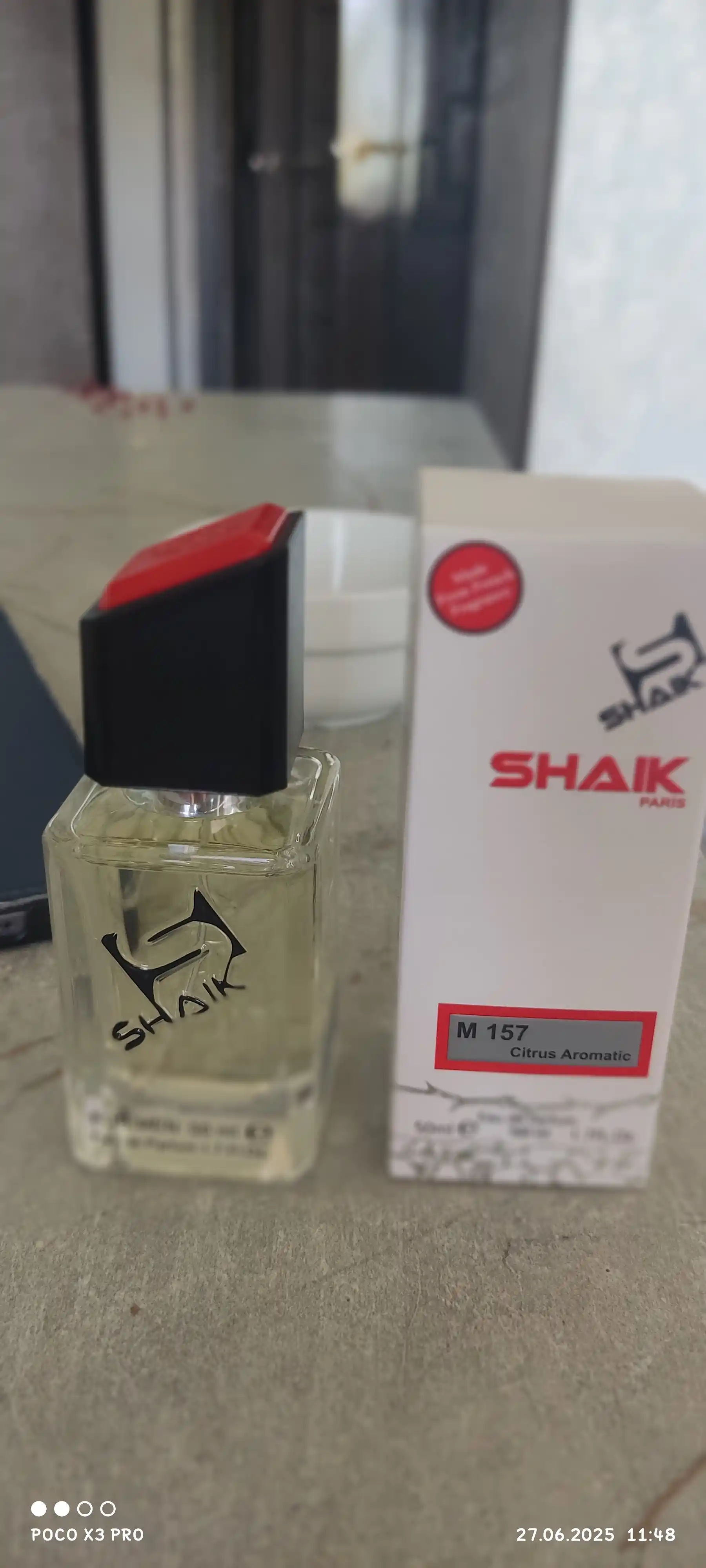 Parfyumlangan suv SHAIK 157, Homme Cologne, erkaklar uchun, 50 ml