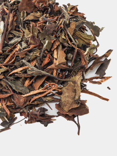 Choy Chenpi Baicha 50 gr - oq, quritilgan mandarin po‘chog‘i bilan