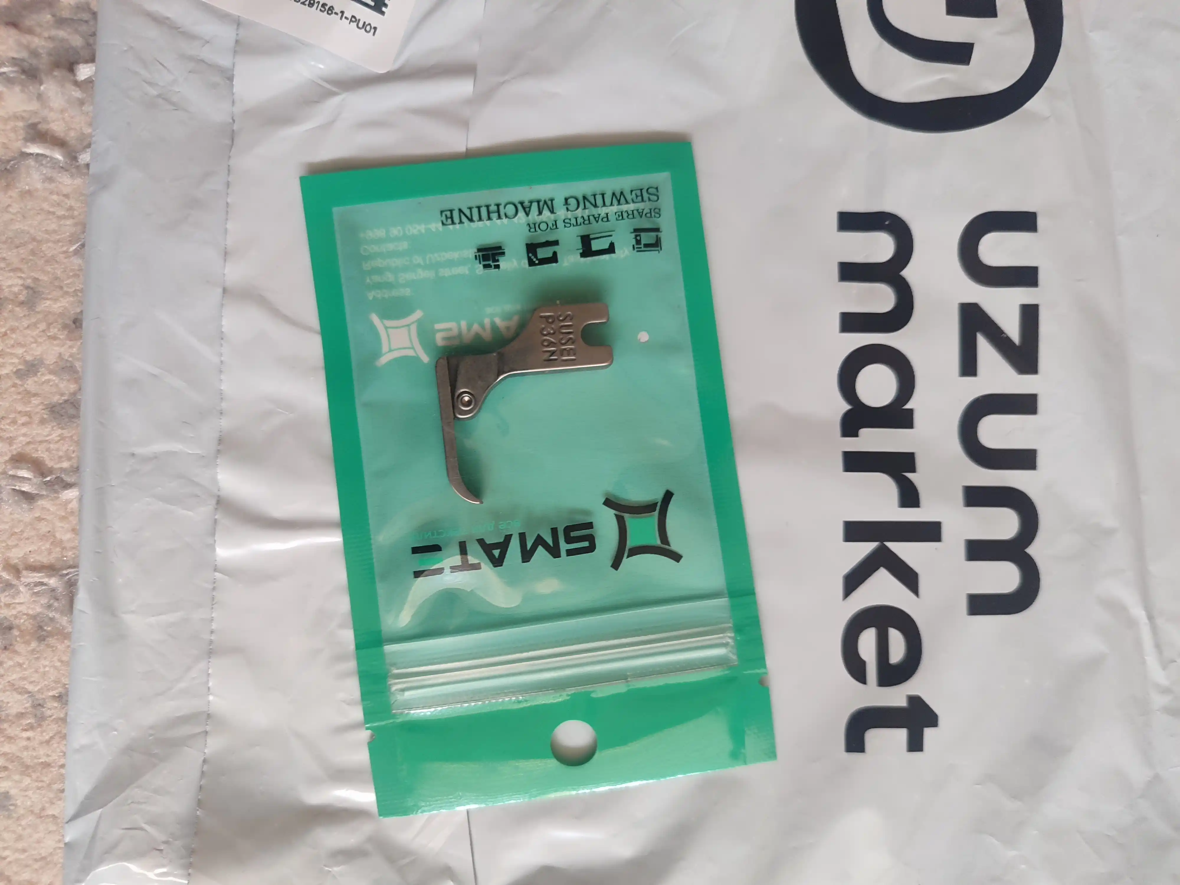 Universal fermuar lapka P363NF– tikuv mashinalari uchun P36LN (chap) P36N (o‘ng) va S518NS