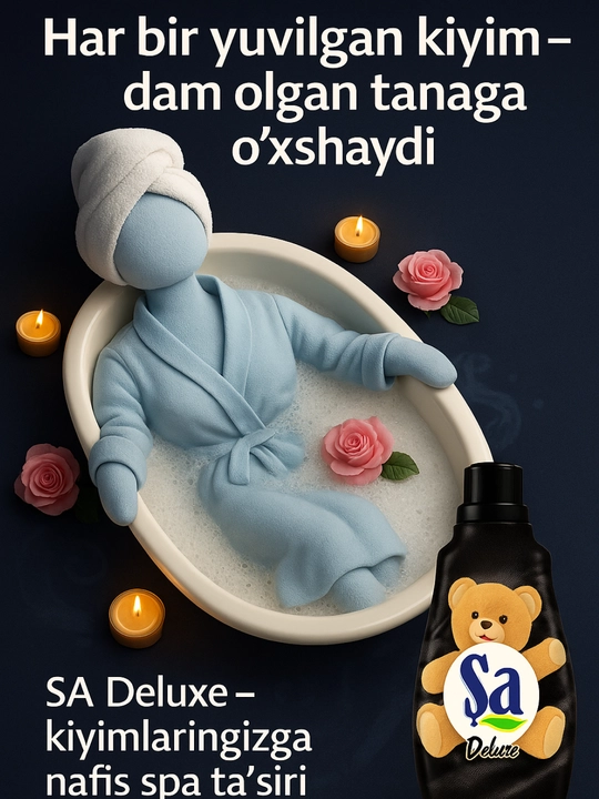 Кондиционер для белья SA, 1.5 л, суперконцентрат, нежный аромат, 60 стирок