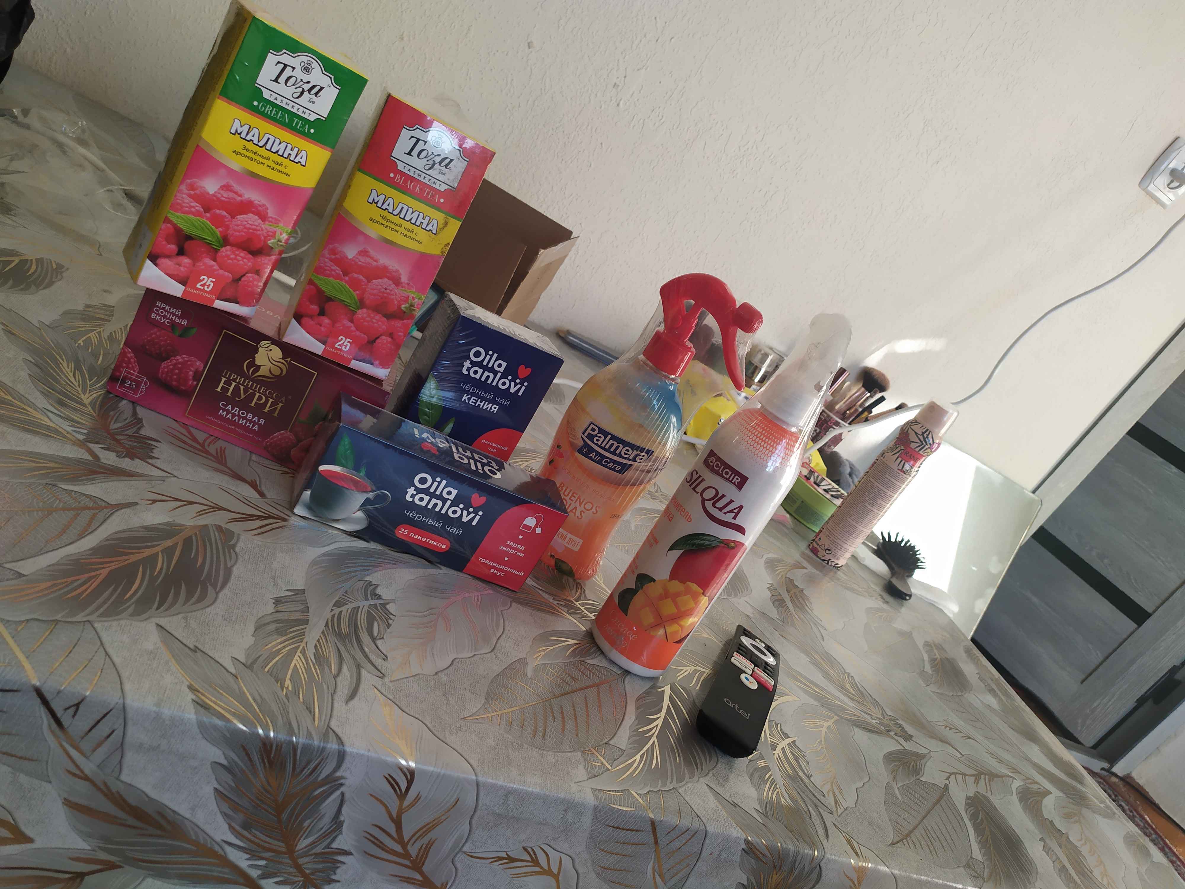 Чай черный Тоза Tea Tashkent, с малиной, пакетированный, 25 шт