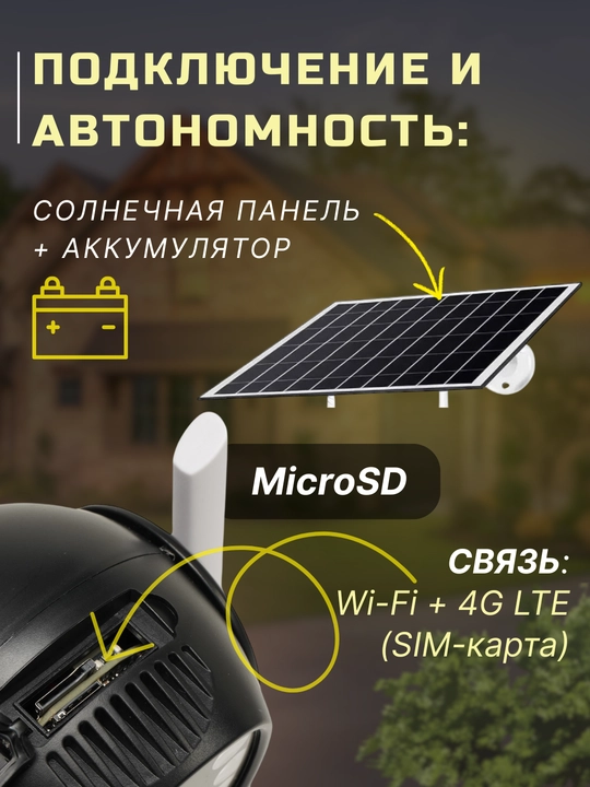 Hikvision V380  ko‘cha 4G kameralari burilish imkoniyati, quyosh paneli va tungi ko‘rish