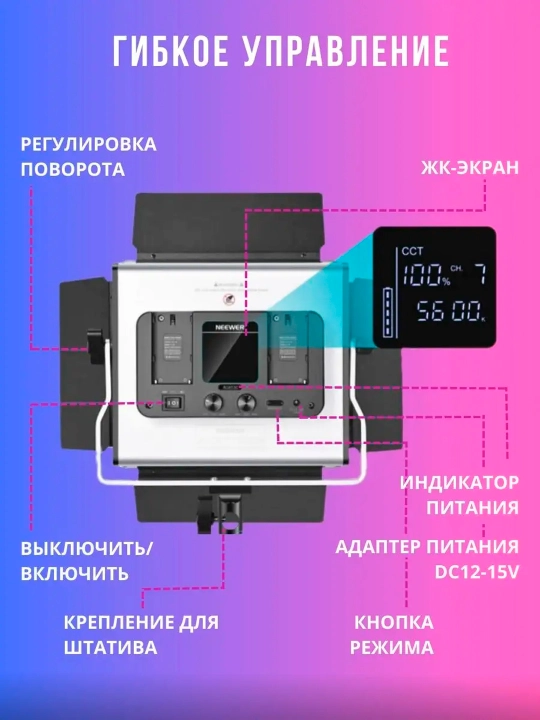 RGB свет Neewer 660 Pro RGB