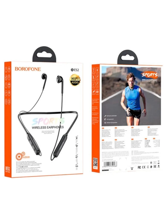 Sizmiz quloqchin sport uchun Borofone E52 mikrofonli