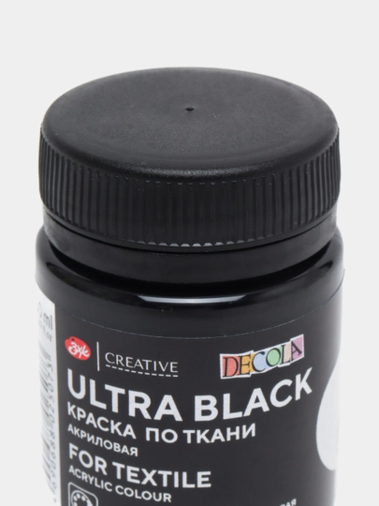 "Decola" matosi uchun akril bo‘yoq, Ultra qora, 50 ml