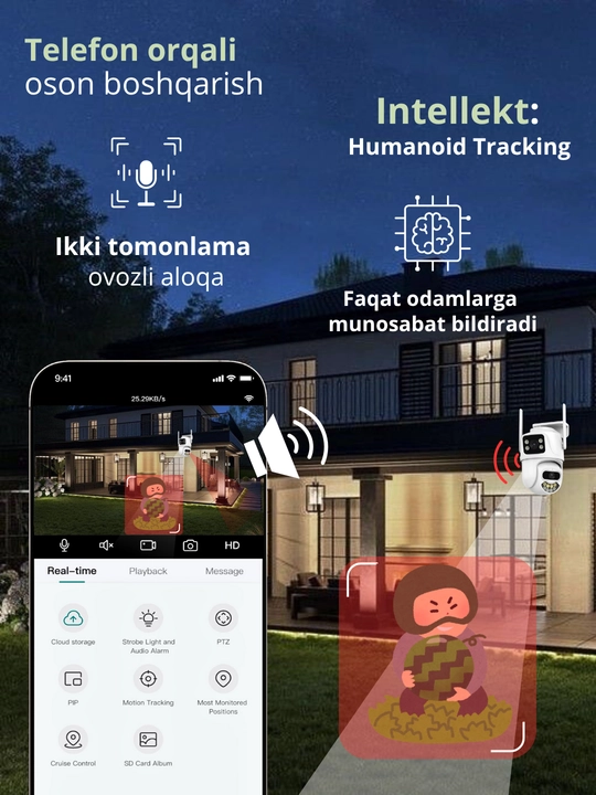 Hikvision, V380, Icsee Wi-Fi камера наблюдения 360°, камера видеонаблюдения, камера