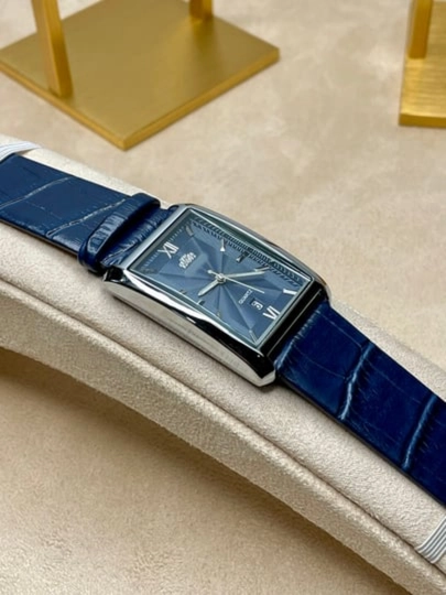 Мужские наручные часы от бренда Tissot, в подарочной упаковке, в классическом стиле — VAQTWAT-45W0019-СИНИЙ