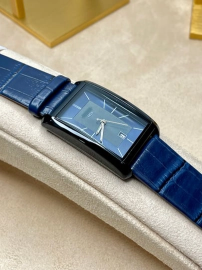 Мужские наручные часы от бренда Tissot, в подарочной упаковке, в классическом стиле — VAQTWAT-45W0019-ТЕМНСИН