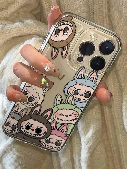 IPhone 12, 13, 14, 15, 16 Pro, Pro Max uchun LABUBU g‘ilof, zamonaviy dizayn