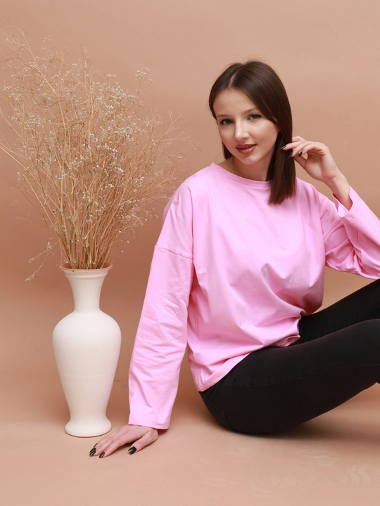 Футболка с длинными рукавами, легкая ткань, облегающий дизайн, оверсайз