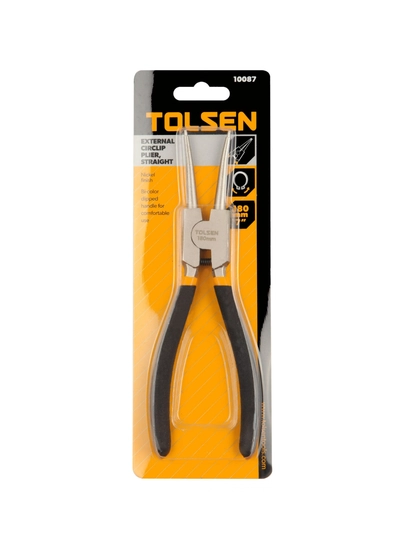 Съёмник стопорных колец TOLSEN 10087, 180 мм, прямые, разжим — ОСНАСТК-10087TL