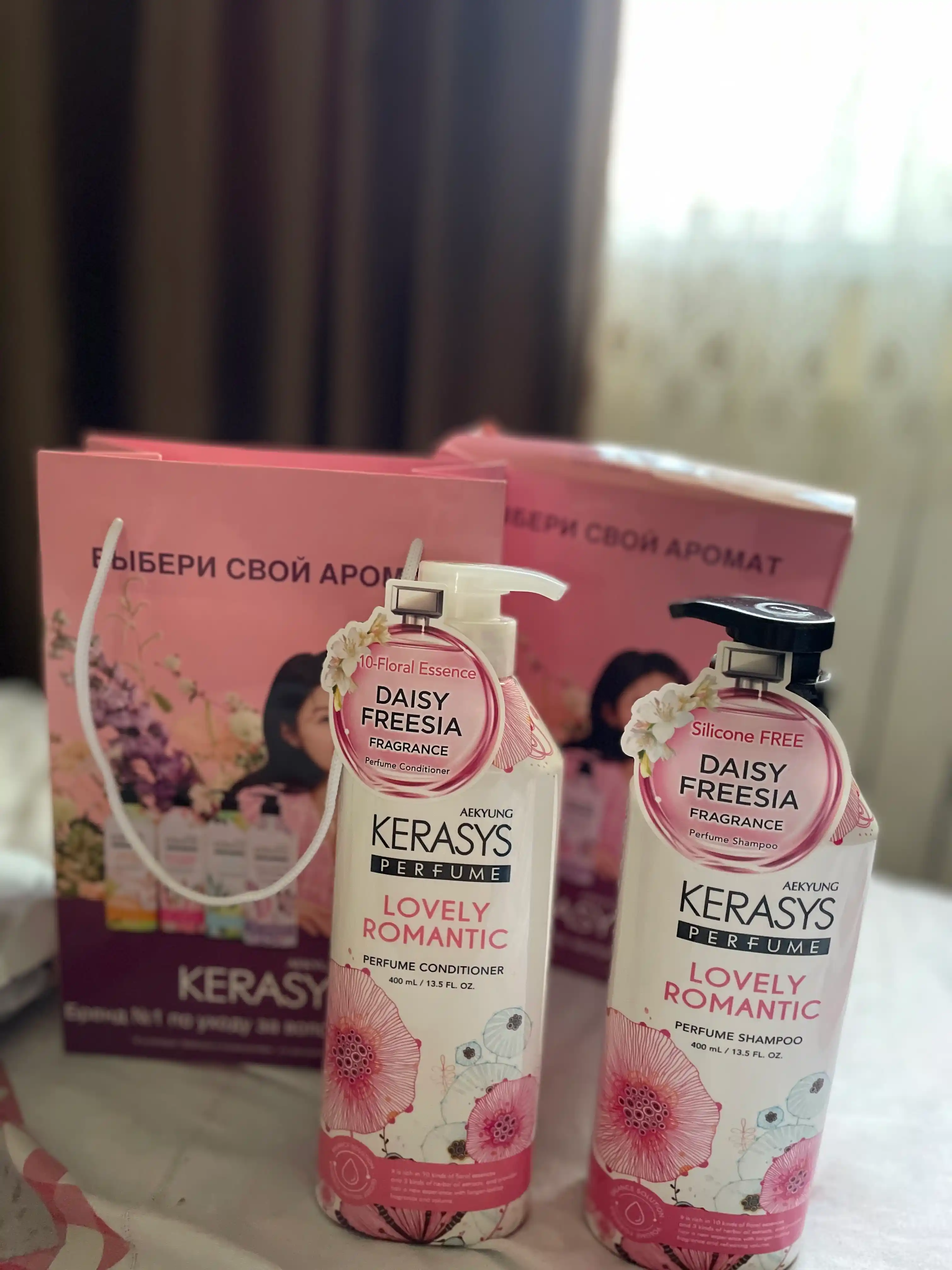 Набор ароматных шампуня и кондиционера Kerasys, для подарка, по 400 мл каждый
