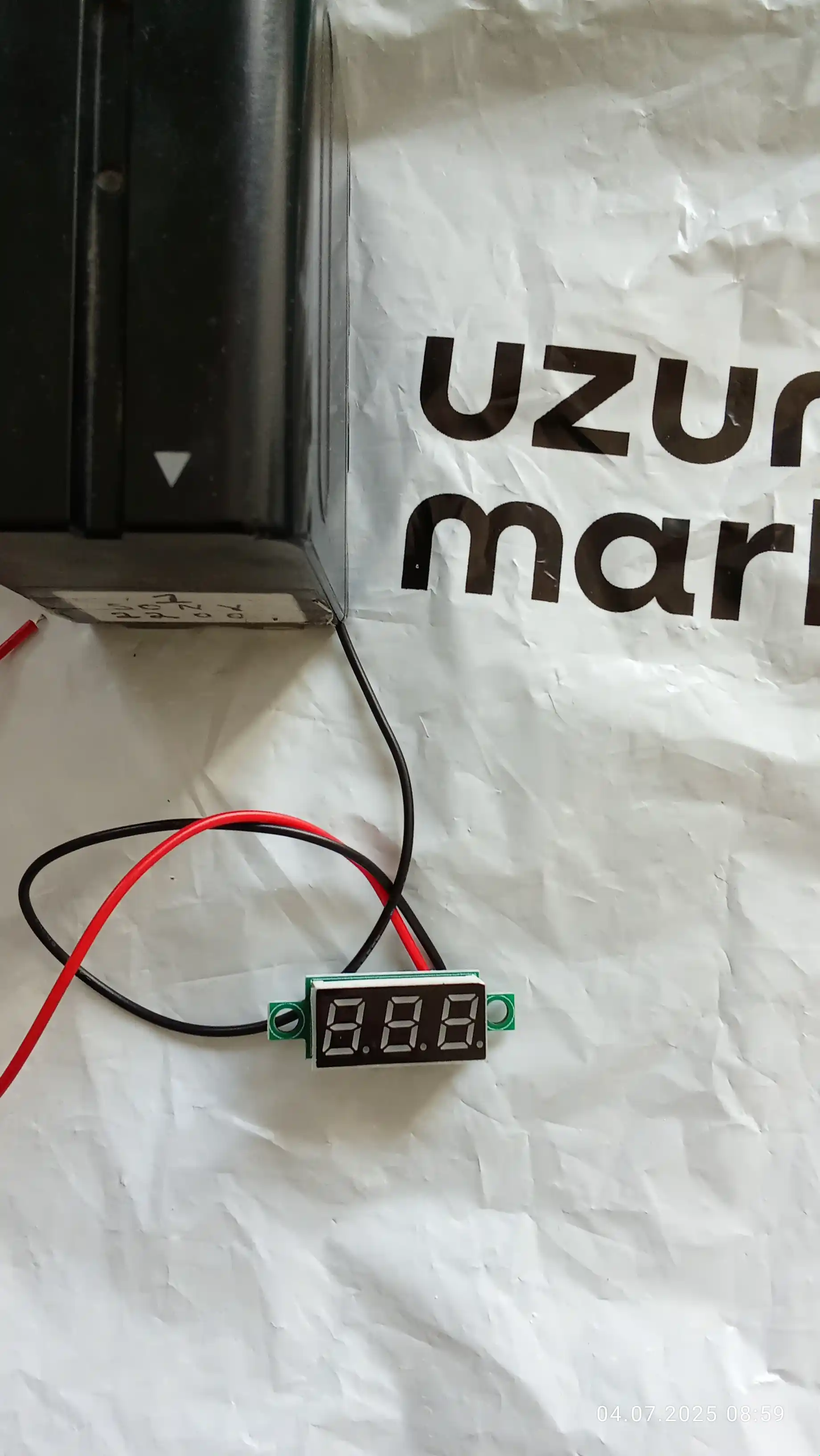 Raqamli mini voltmetr 0.28 dyuym, 2.530 V, LED ekran, yashil indikator