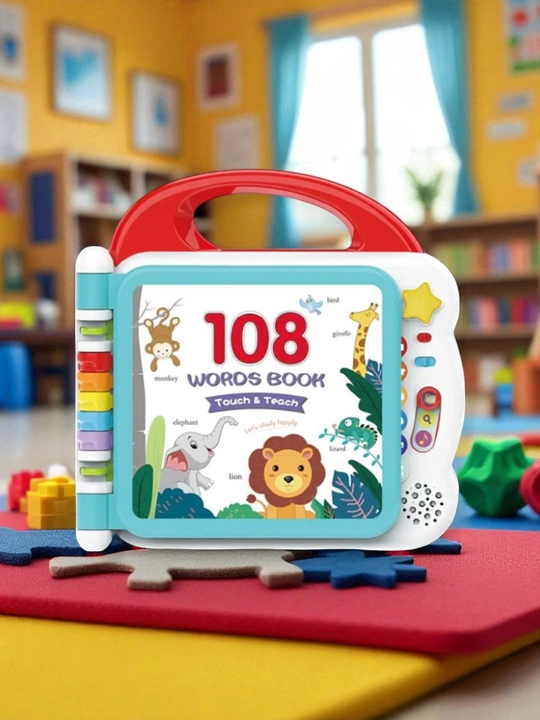 "108 ta so‘z" interaktiv o‘rgatuvchi kitobi — o‘yin orqali quvonchli taʼlim - 