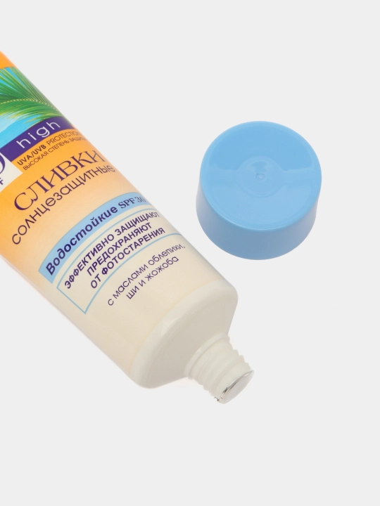 Quyoshdan himoyalovchi SOLYARIS qaymog‘i, suvga chidamli, SPF 30, 100 ml, Bielita