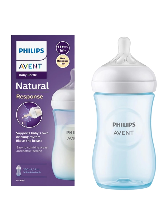 Avent Natural Response butilkasi, 260 ml, BPA-free, 5 xil dizayn, 1 oydan