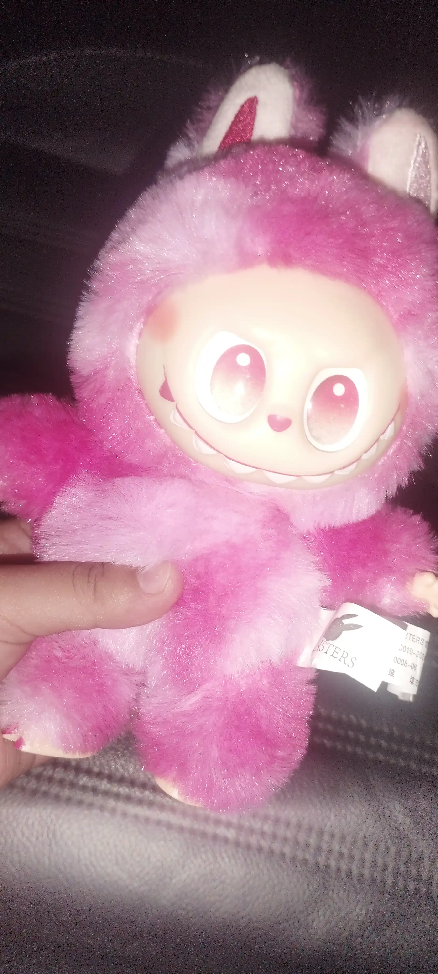 Labubu va Stitch Popmart yumshoq o‘yinchoq kolleksion, random rangda