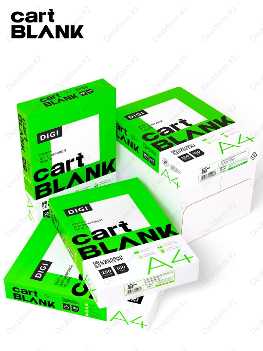 Rangli, lazerli chop etish uchun qog'oz CARTBLANK DIGI 160g/m2LGA4(250v),CARTBLANK160-250л