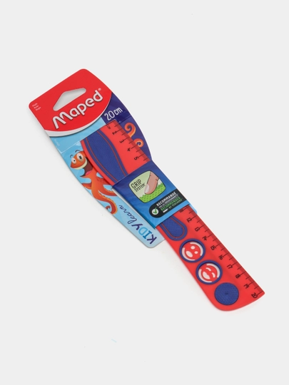 Линейка Maped Kidy Grip, 20 см — GTRAD-P1B02A7-АЛЫЙ