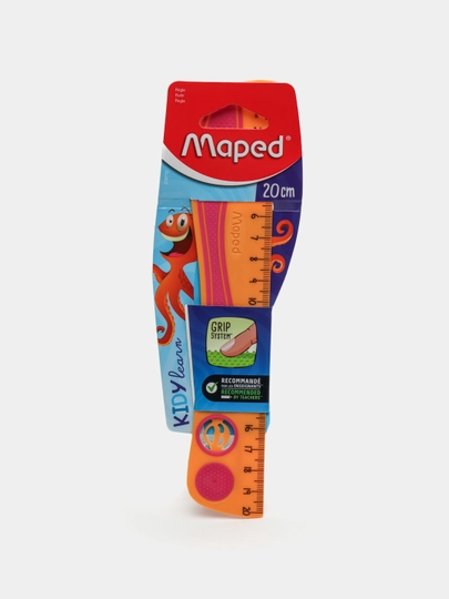 Линейка Maped Kidy Grip, 20 см — GTRAD-P1B02A7-ОРАНЖ