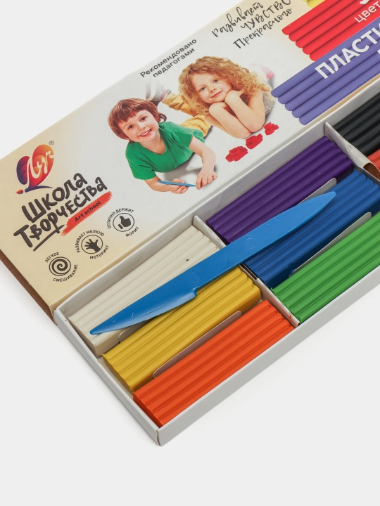 Ijod maktabi plastilini, 9 xil rang