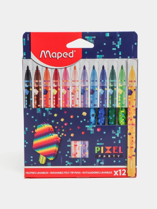 Flomasterlar Pixel Party X12 Cardboard Box Maped 845413 - 