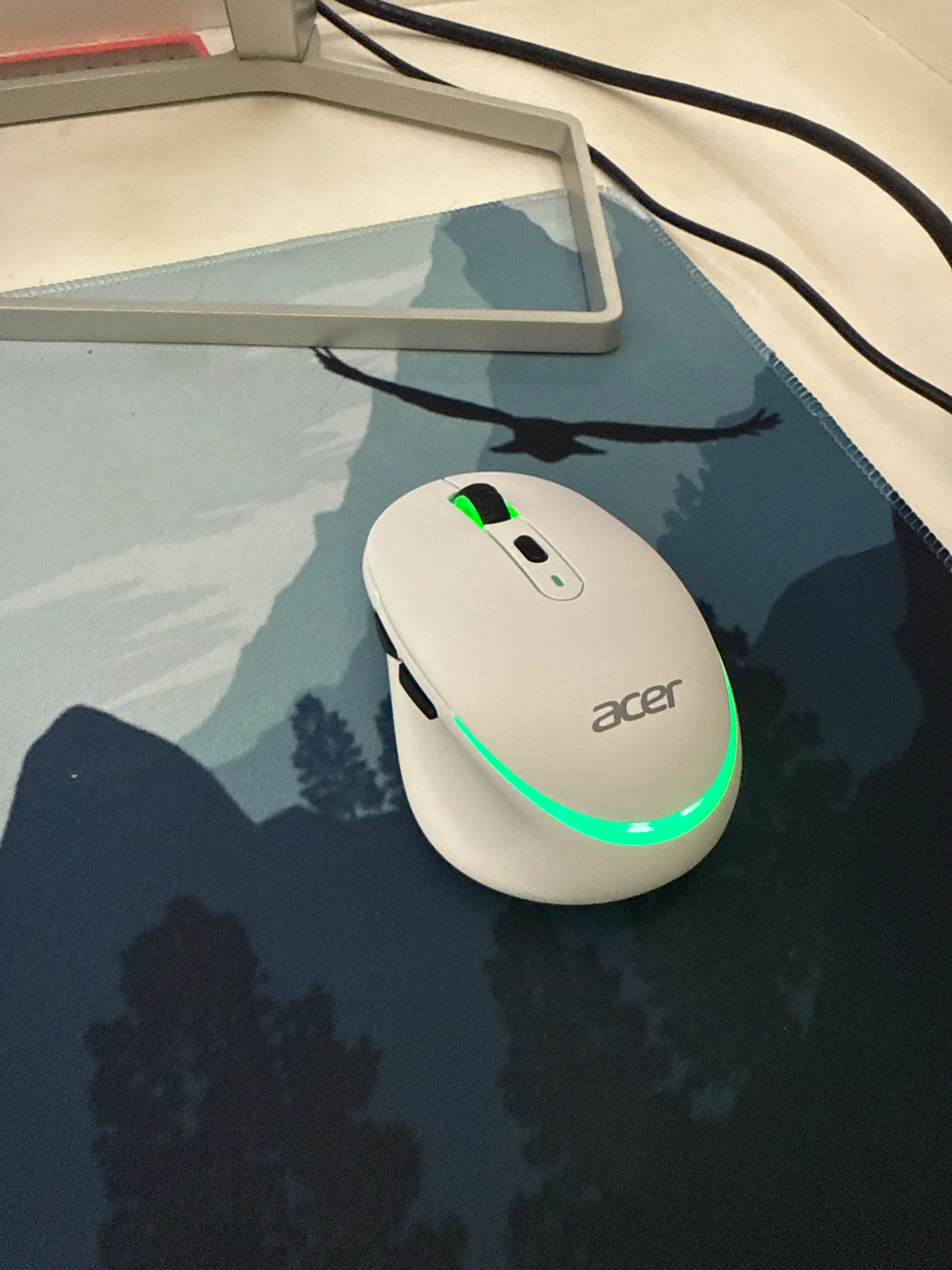 Simsiz kompyuter mini-sichqonchasi ACER, 2 rejim Bluetooth +2.4G, RGB orqa yorug'lik bilan