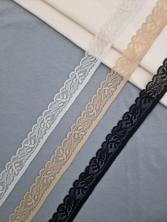 Кружево эластичное для нижнего белья, одежды и домашнего текстиля, ширина 2.5 см, Египет