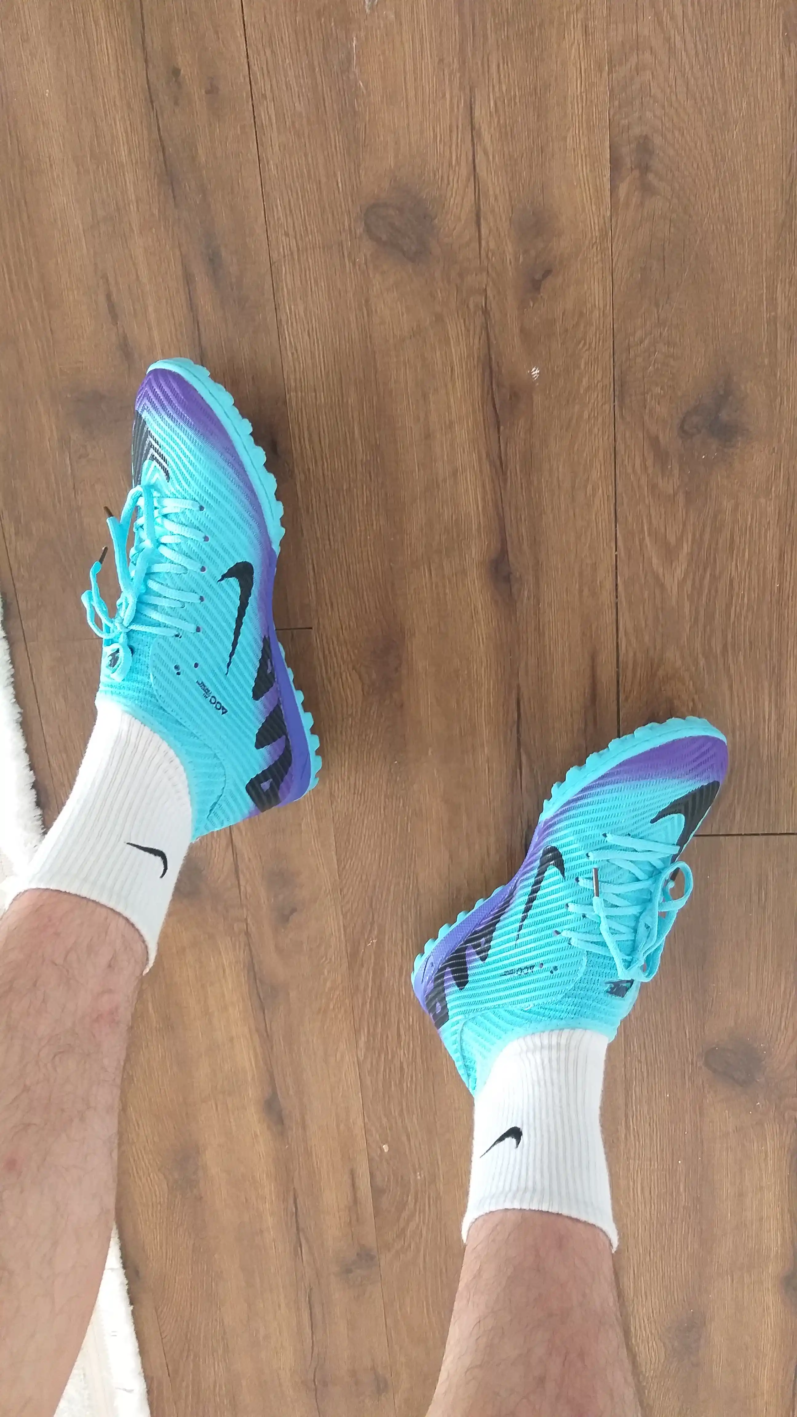 Футбольные бутсы Air Zoom, сороконожки, с манжетом и Полуманжеты, яркие цвета