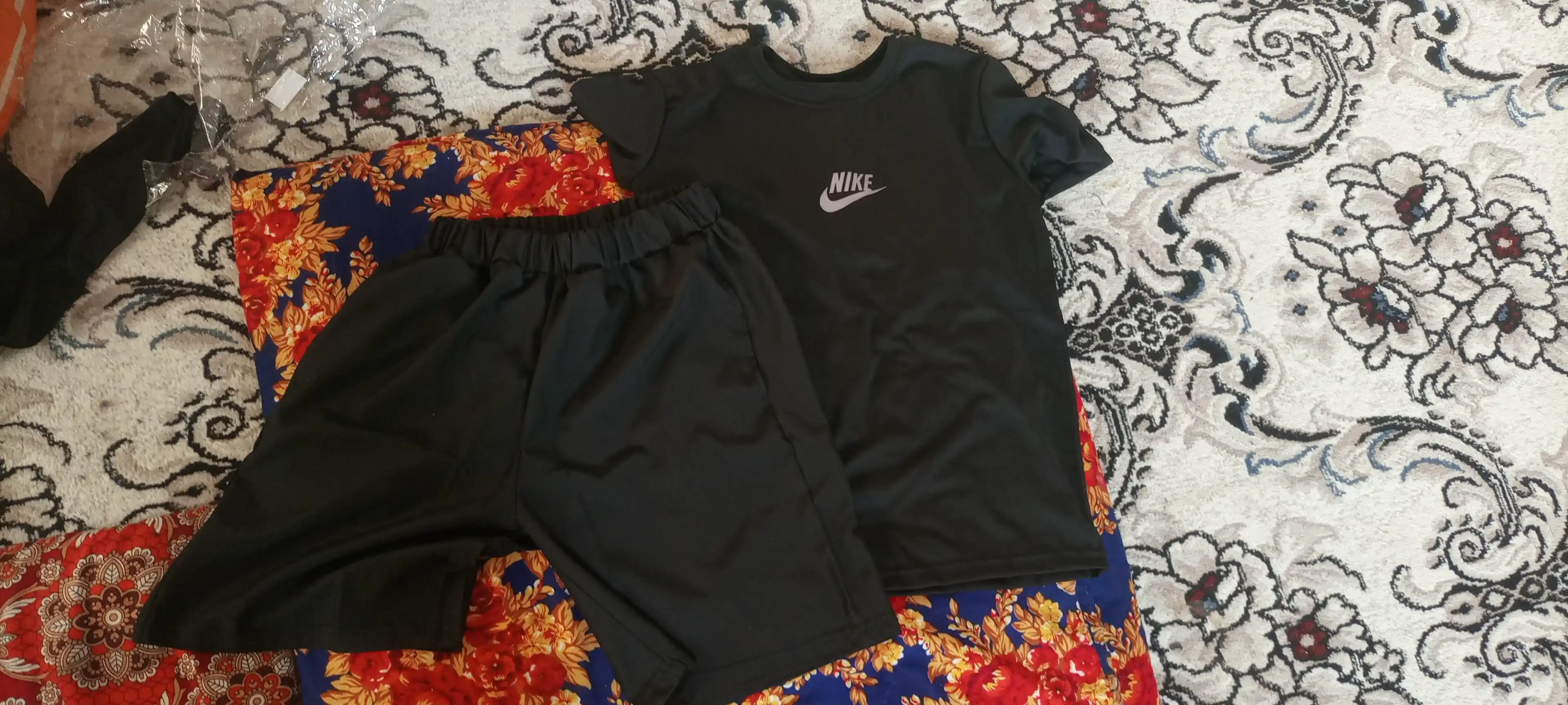 Erkaklar sport kiyimi, 3 tasi 1 da, 46-56 o'Ichamlar, S-XXXL malomerka, futbolka+shortik