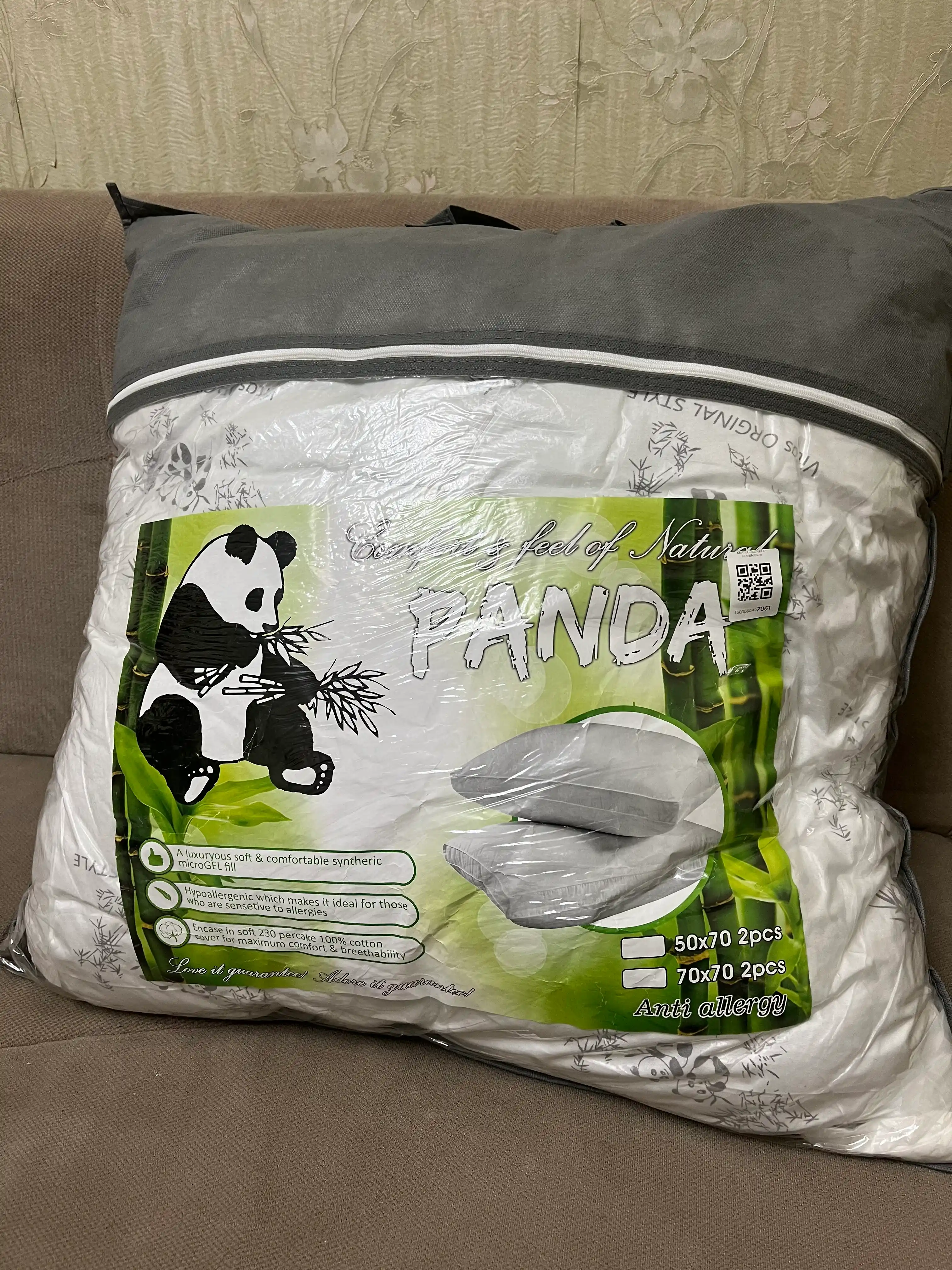 Подушка для сна из бамбука, гипоаллергенная, 50х70 см, 70х70 см, 2 шт